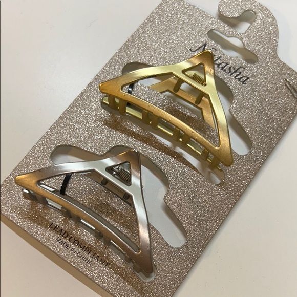 Natasha Couture Accessories - ❤️🔥FIRM PRICE❤️🔥 Natasha Couture Gold and Silver Hair Clips